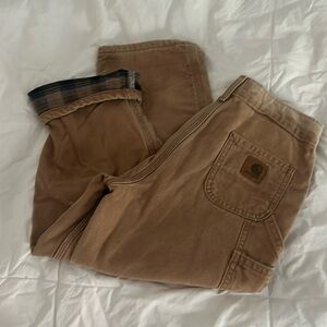 Boys lined Carhartt pants size 7